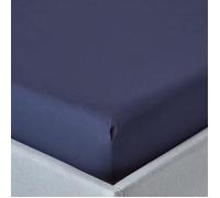 Drap-housse - Homescapes - 100% coton Égyptien - 200 fils - Bleu Marine - 120 x 190 cm