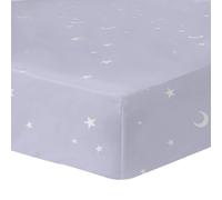 Drap-housse Imprimé 100% Coton, Disney Home Stitch Happy Violet 90X190