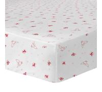 Drap-housse Imprimé 100% Coton, Harry Potter Fly Blanc 90X190
