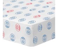 Drap-housse Imprimé 100% Coton, Psg Classic Blanc 90X190
