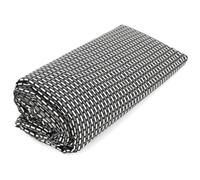 Drap housse imprimé 180x200 cm bonnet 30 cm satin de coton ENZO noir