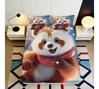 Drap-Housse imprimé 3D Animal Cartoon Microfibre Poche Profonde antidérapant Housse de Matelas Animal Cartoon Chambre Adulte ado 140x200x25cm