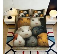 Drap-Housse imprimé 3D Animaux Mignons Microfibre Poche Profonde antidérapant Protection Matelas Chambre Cadeau Tout Enveloppant 90x200x25cm
