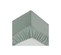 Atmosphera - Drap-Housse Uni Carina en Coton 160 x 200 cm, 2 Personnes, Bonnet 30 cm - pour Linge de Lit