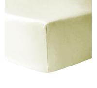 Drap housse - IVOIRE - 180 x 200 cm - 100% coton - 30 cm d'épaisseur - Lavable en machine