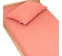 Drap-housse Jeanne - 90 x 200 cm - Terre cuite | par SEVIRA KIDS