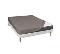 Drap Housse Jersey Taupe Bonnet 30 cm 100% Coton Biologique 160x190