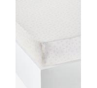 Drap housse LAPIN ROMANTIQUE ivoire / rose 90X200