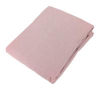 Drap housse lin et coton 160x200 cm mousseline de coton OPERA rose