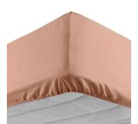 Douceur d'Intérieur – Drap-housse Lina – 90 x 190 cm – 100% coton – Rose Blush