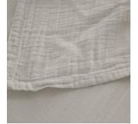 Drap housse - LINNEA - MILOS - 140x200 cm - Mousseline de coton - Beige ficelle
