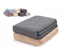 Drap Housse- Lot de 2-140x190/200cm - 100% Coton 57 Fils - Drap Housse Doux et Respirant - Bonnet 25 cm-Couleur aléatoire