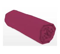 LOVELY HOME Drap-housse LH71613 90x190+30 cm Fuchsia en Coton 100% pour Lit Simple