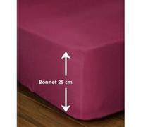 Lovely Home Drap-housse LH71617 90x190+25 cm Fuchsia