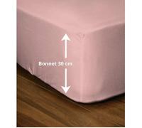 Lovely Home Drap-housse LH71628 140x190+30 cm 100% coton Rose