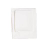 Drap-Housse Luxueux satiné pour lit Simple (100 x 200 + 30 cm), 100% Coton, 210 Fils, Blanc, Doux et Durable, Lavable en Machine à 30 °C, Parfait pour Le Confort