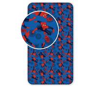 Drap Housse - Marvel - Spiderman - 100% Coton - Lavable en Machine - 90 x 200 cm