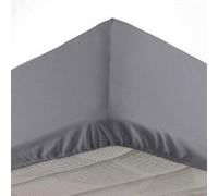 Douceur d'Intérieur – Drap housse Oscar – Microfibre uni 140 x 190 cm – Anthracite