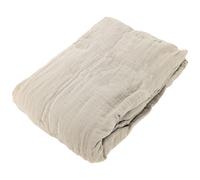Drap housse MILOS mousseline de coton 140x200 cm bonnet 30 cm uni beige ficelle
