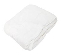 Drap housse MILOS mousseline de coton 180x200 cm bonnet 30 cm uni blanc neige