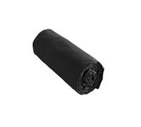 Drap housse noir 180x200 cm coton -
