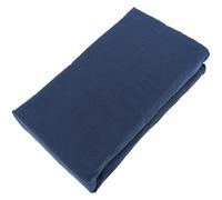 Drap housse PALACE pur coton lavé 140x190 cm bonnet 35 cm uni bleu indigo