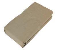 Drap housse PALACE pur coton lavé 90x190 cm bonnet 30 cm uni marron camel