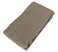 Drap housse PALACE pur coton lavé 90x190 cm bonnet 30 cm uni marron tabac