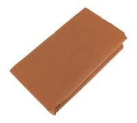 Drap housse PALACE pur coton lavé 90x190 cm bonnet 30 cm uni marron terre cuite