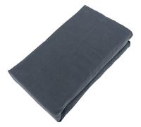 Drap housse PALACE pur coton lavé 90x190 cm bonnet 30 cm uni noir granit