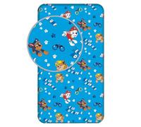 Drap-Housse Paw Patrol pour Enfants 90 x 200 cm | Literie Officielle | Coton Doux et Respirant | Antidérapant | Vibrant et Confortable