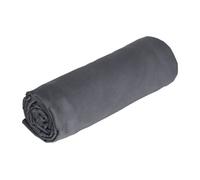 Drap housse percale de coton 80 fils/cm² - 160 x 200 cm - Bonnet 30 cm - Gris - AGAMI de PALACIO