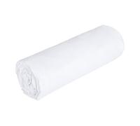 Drap housse percale de coton 80 fils/cm² - 180 x 200 cm - Bonnet 30 cm - Blanc - CHARMY de PALACIO