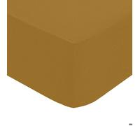 Drap-housse percale mordoré 160x200cm - Atmosphera Créateur d'intérieur