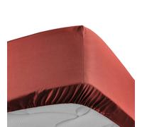 Drap Housse Percaline 180x200cm Terracotta