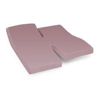 Drap housse relaxation uni 2x100x190 cm coton ALTO Violine TPR Tête et pied relevable