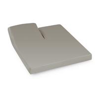 Drap housse relaxation uni 2x80x210 cm coton ALTO Chamois TR Tête relevable uniquement