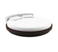 Drap housse rond jersey blanc 215 cm 100% coton - Blanc - Terre de Nuit