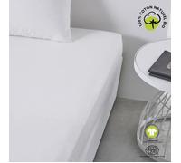 Today Drap housse TODAY 180 x 200 cm +30 cm Coton Organic Craie