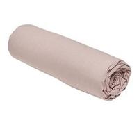 Drap housse Essential - 90 x 190 cm - 1 personne - 100% Coton uni - Rose des sables