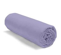Drap Housse uni 100% Coton 57 Fils/cm² - Fabrication française - Grand Bonnet 30 cm - Doux et Durable - Couleur Grand Teint
