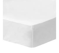 Drap-housse Uni 100% Coton, Douce Nuit Blanc 90X200