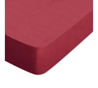 Drap housse uni 120x190 cm bonnet 30 cm coton ALTO Garance