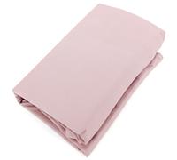 Drap housse uni 120x190 cm bonnet 35 cm percale de coton MANOIR Rose