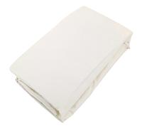 Drap housse uni 140x190 cm bonnet 35 cm percale de coton MANOIR Ivoire