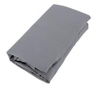 Drap housse uni 140x200 cm bonnet 35 cm percale de coton MANOIR gris Ardoise