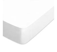 Drap housse uni 150x200 cm bonnet 30 cm coton ALTO Blanc