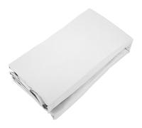 Drap housse uni 200x200 cm bonnet 40 cm percale de coton MANOIR gris Perle