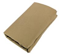 Drap housse uni 80x200 cm bonnet 35 cm percale de coton MANOIR marron Cognac
