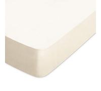 Drap housse uni 80x210 cm bonnet 30 cm coton ALTO Crème